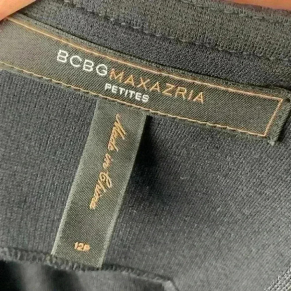 BcbgMaxAzira dress size 12P pencil zip back career - Picture 7 of 8